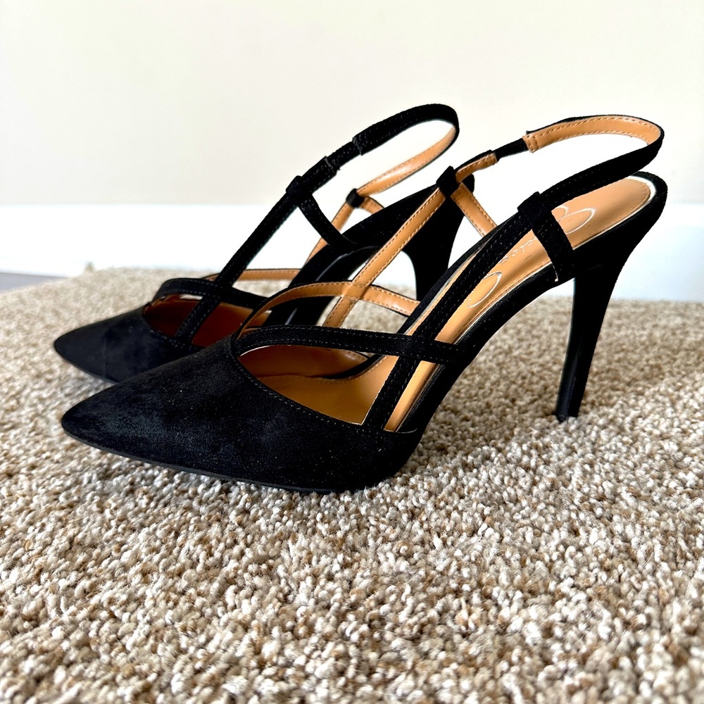 Jessica Simpson heels. Number 8 worn them one time.